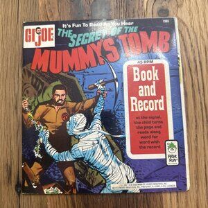 GI Joe #1966 Book And Record The Secret Of The Mummy’s Tomb 1973